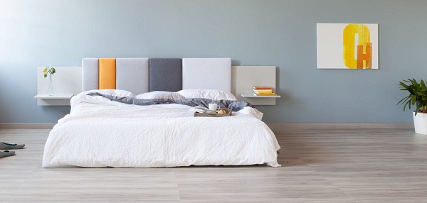 Màu gạch lát nền hài hòa với không gian nội thất và màu tường căn phòng