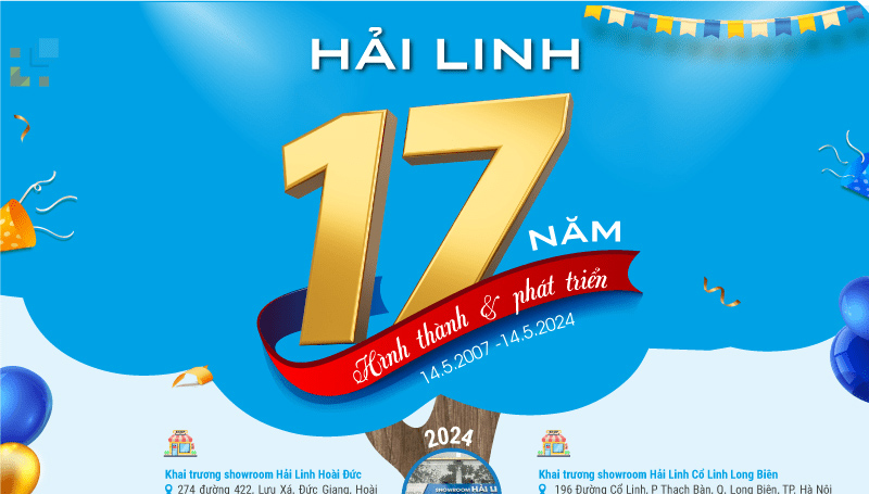 Chúc mừng Hải Linh 17 năm thành lập (14.05.2007 - 14.05.2024)