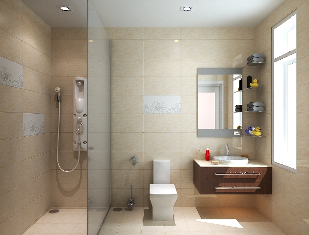Phòng tắm với gạch ốp Viglacera đẹp sang trọng
