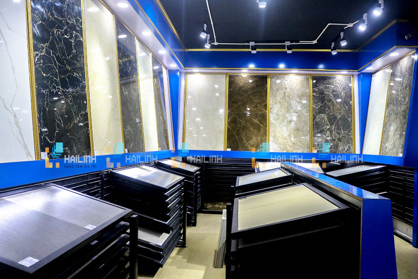Hình ảnh gạch Viglacera tại showroom Hải Linh cung cấp cho Đông Anh