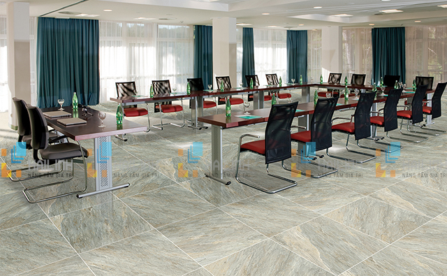 Không gian sử dụng gạch Viglacera 60x60 đẹp cho phòng họp