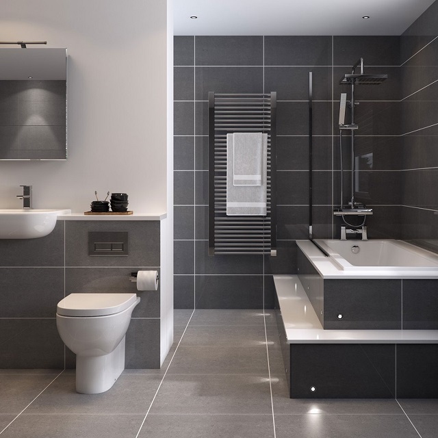 Top 50 mẫu gạch ốp nhà vệ sinh màu đen đẹp nhất