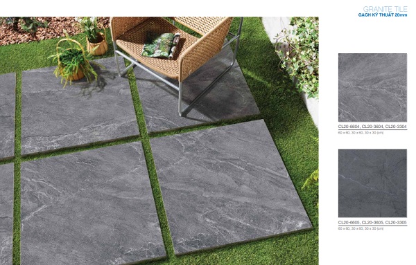 Gạch sân vườn Granite Tiles 20mm Viglacera 4