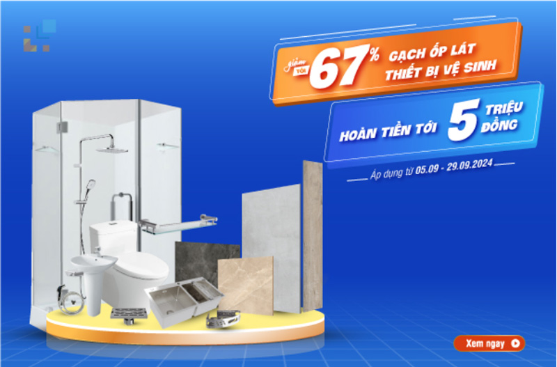 Ưu đãi tháng 9 - Giảm giá tới 67% - Hoàn tiền tới 5 triệu đồng