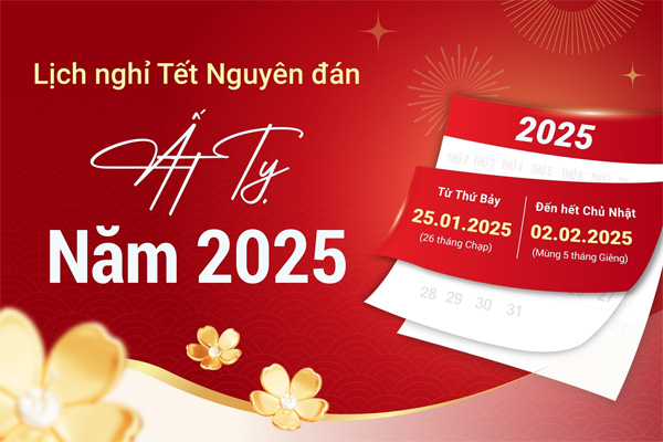 Lich nghi tet 2025