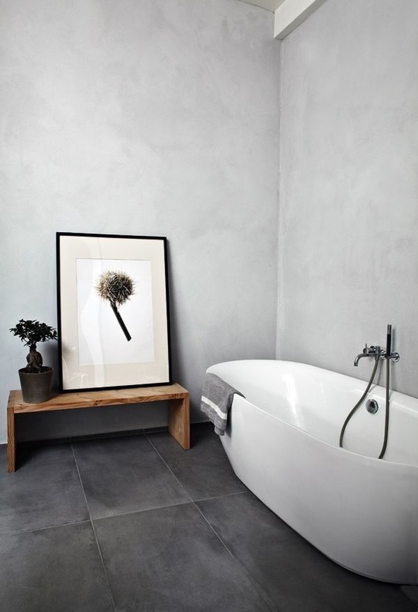 Gạch Viglacera lát nền phòng tắm phong cách tối giản