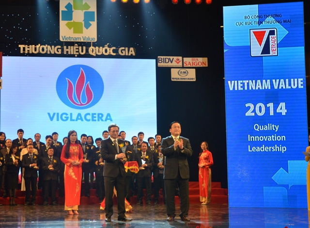 Viglacera vinh danh thương hiệu Việt khẳng định vị thế trên thị trường