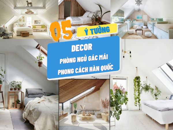 y tuong decor phong ngu phong cach han quoc