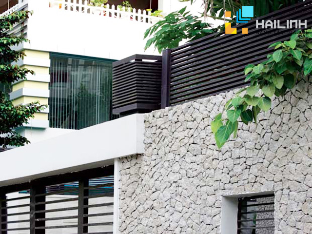 Cách phối màu gạch ốp tường mặt tiền 2