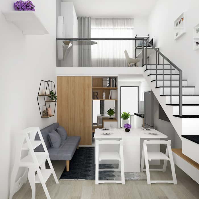 decor nhà 25m2 đẹp bất ngờ 1