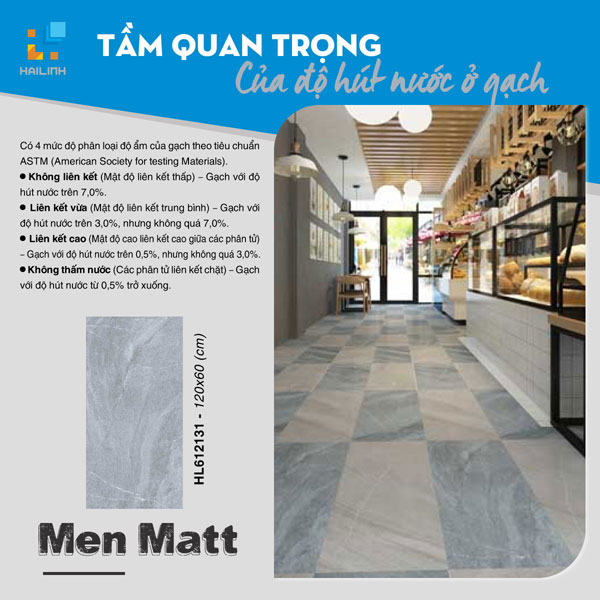 Gach Viglacera co do hut nuoc thap