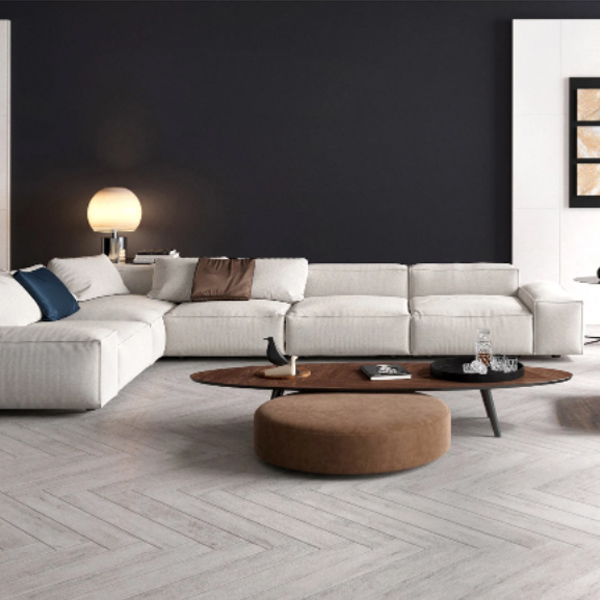 Gach Eurotile MMI M01 khi duoc thi cong trong noi that