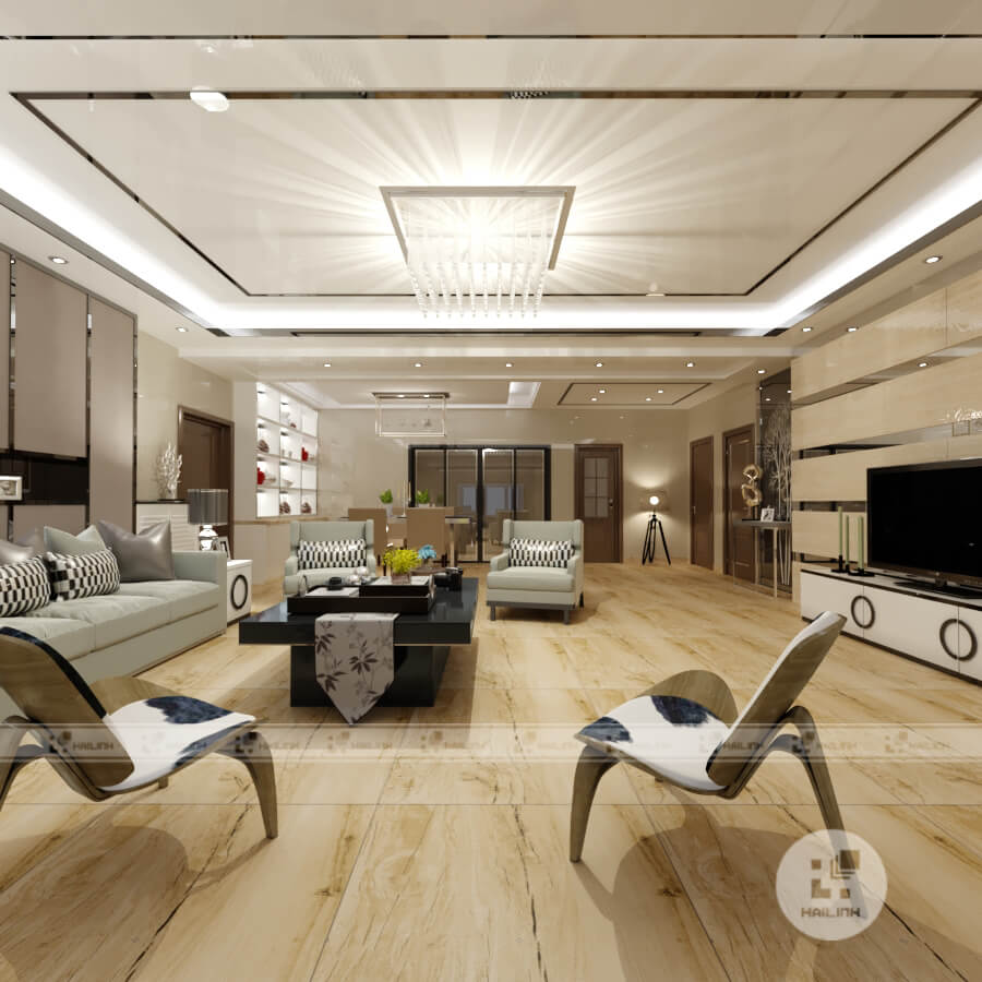 Gach lat nen Eurotile MOL I02 sang trong cho phong khach