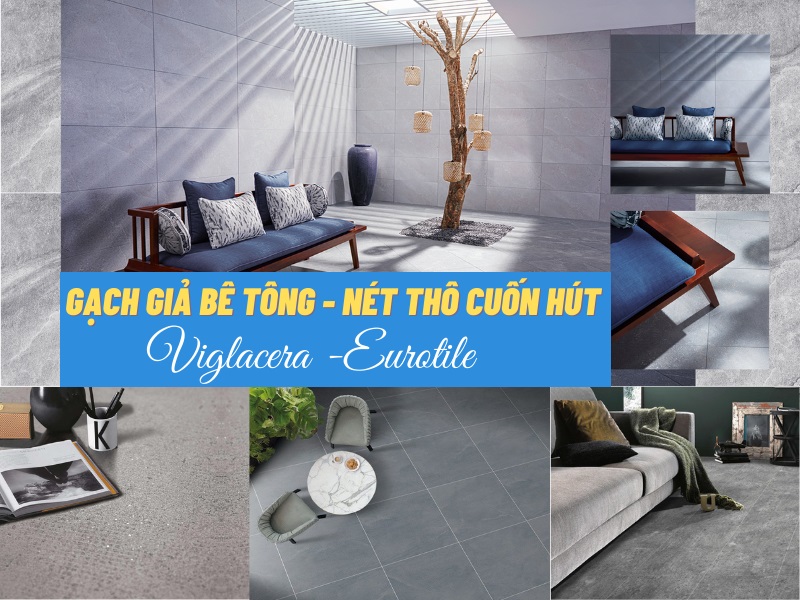 gạch giả bê tông viglacera