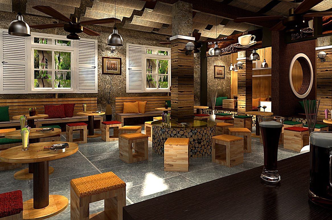 Gach lat nen nham cho quan cafe