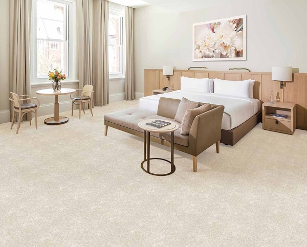 Ứng dụng của mẫu gạch lát nền 50x50 Viglacera vân đá HQ 505 trong phòng ngủ