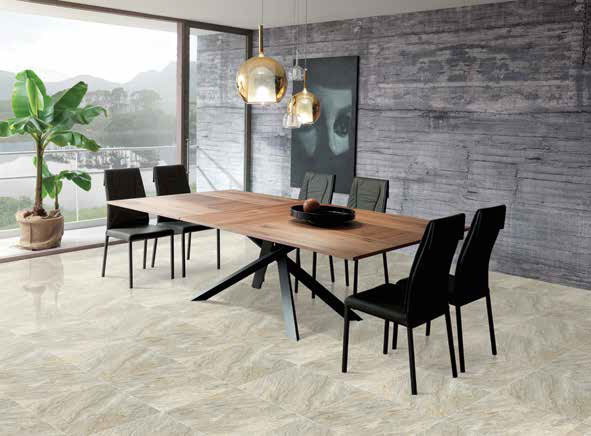 Gạch lát nền Viglacera ECO-603 sử dụng làm gạch lát nền phòng tiếp khách