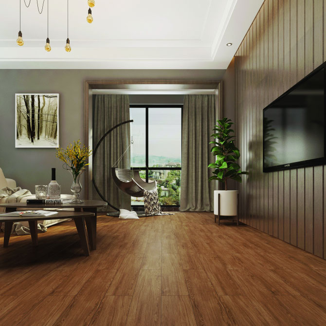 Phối cảnh phòng mẫu Gạch lát nền Viglacera GT 15903