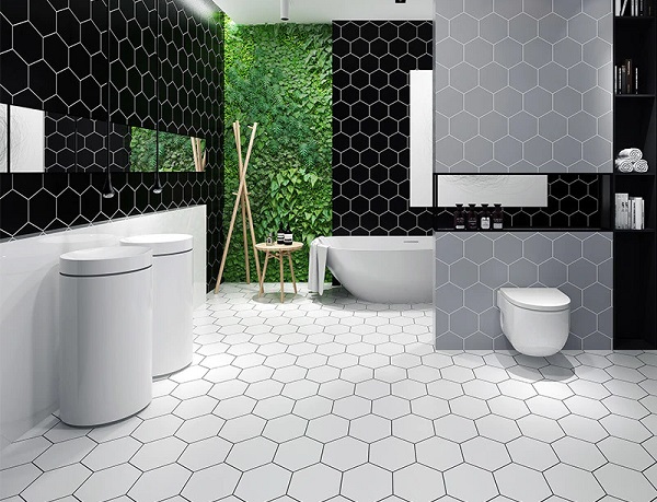 Gạch lát nhà tắm lục giác