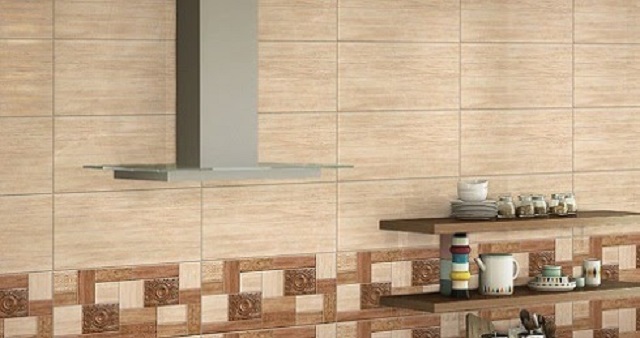 Gạch ốp tường vân gỗ Viglacera ứng dụng ốp tường
