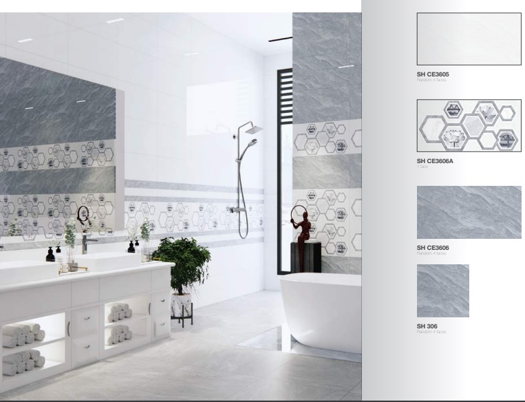 Phong mau gach op lat Viglacera SH-CE3605