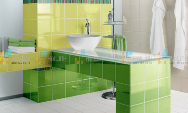 Cách chọn gạch ốp tường màu xanh lá cây 6