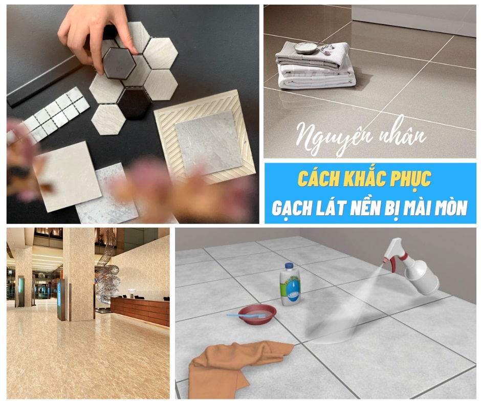 nguyên nhân cách khắc phục gạch bị mài mòn