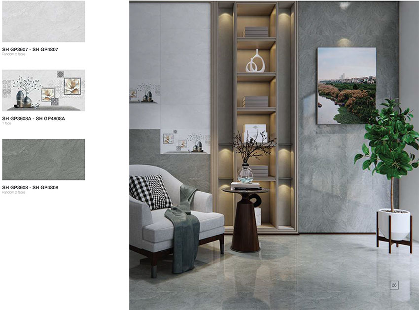 Phong mau gach op tuong Viglacera SH-GP3608A