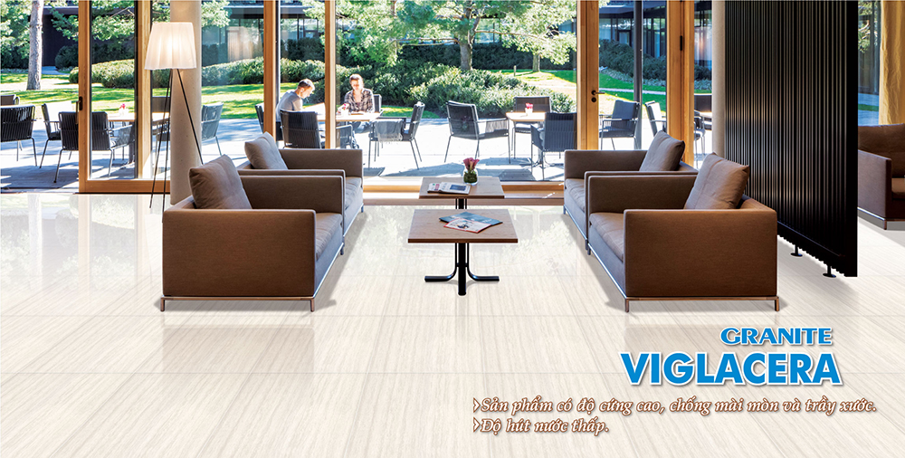 sử dụng gạch lát nền kích thước lớn cho nhà ở đương đại