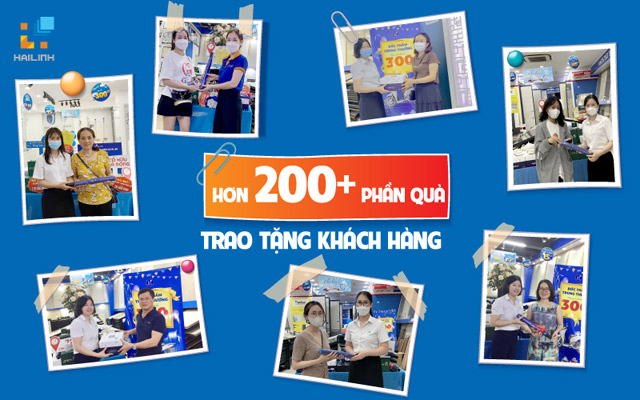 Khach hang nhan phieu boc tham nhan qua tai Hai Linh