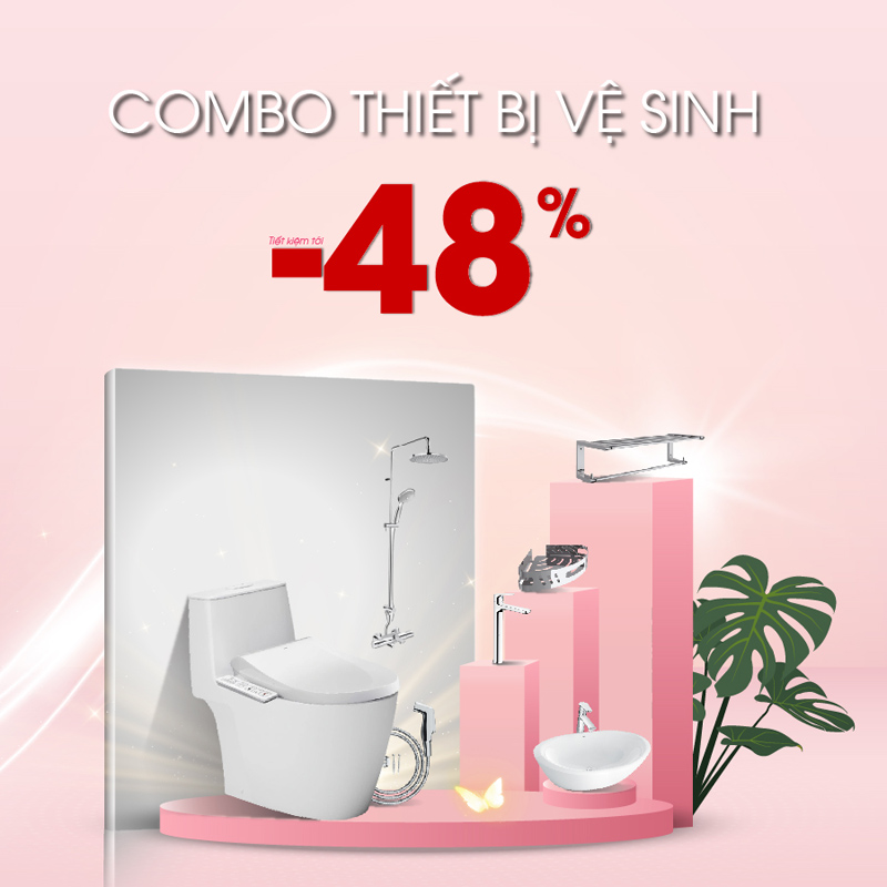 Combo thiet bi ve sinh khuyen mai