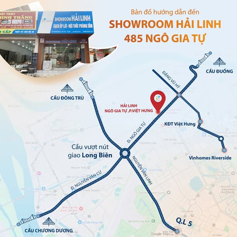 Ban do Showroom Hai Linh Ngo Gia Tu