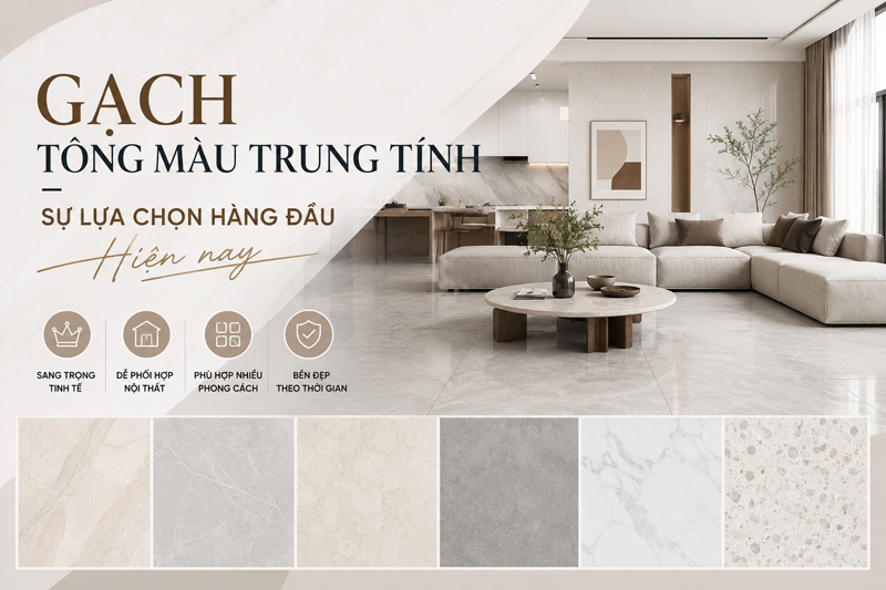 Gach tong mau trung tinh