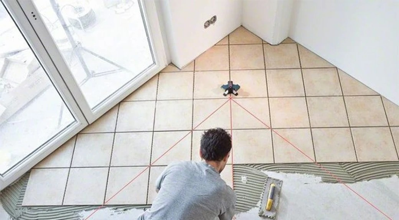 Hao hụt gạch trong quá trình lát nền